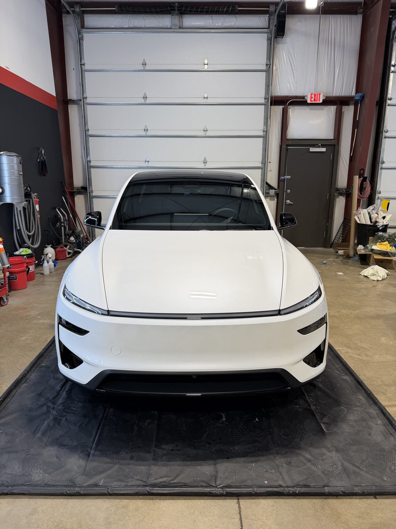 White Tesla Model Y detailed at Lukas Mobile Detailing